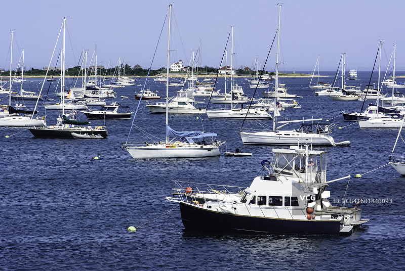美国罗德岛新港游艇图片素材