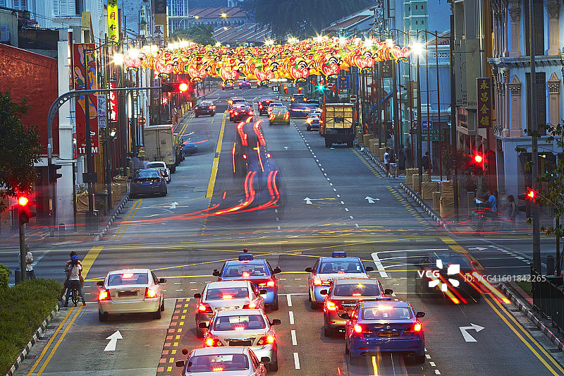 新加坡牛车水的新桥路图片素材