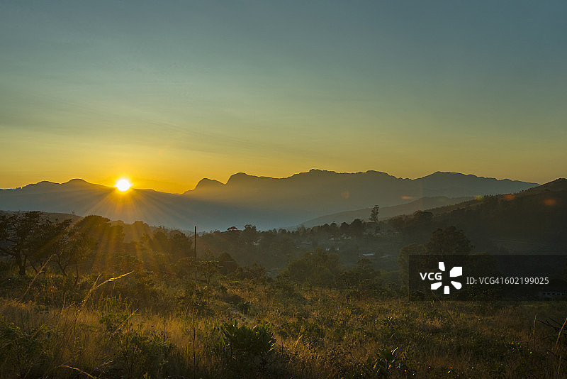 津巴布韦马尼卡兰省奇马尼马尼日落景观图片素材