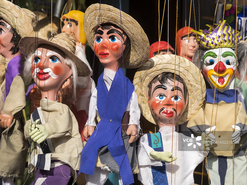 洛杉矶奥尔维拉街的墨西哥傀儡图片素材