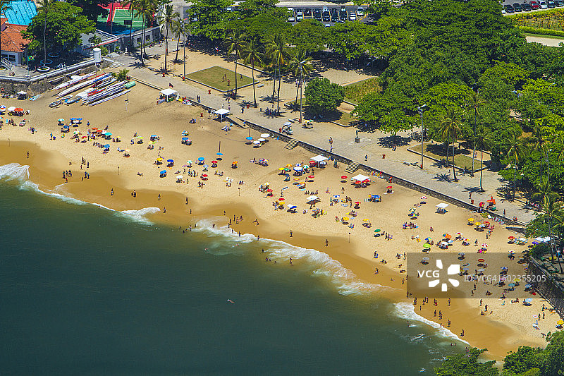 里约热内卢红色海滩图片素材