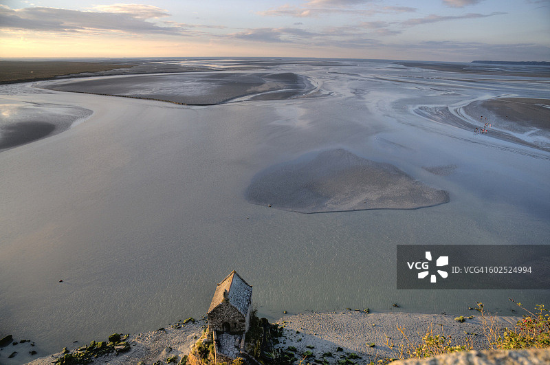 圣米歇尔山海湾图片素材