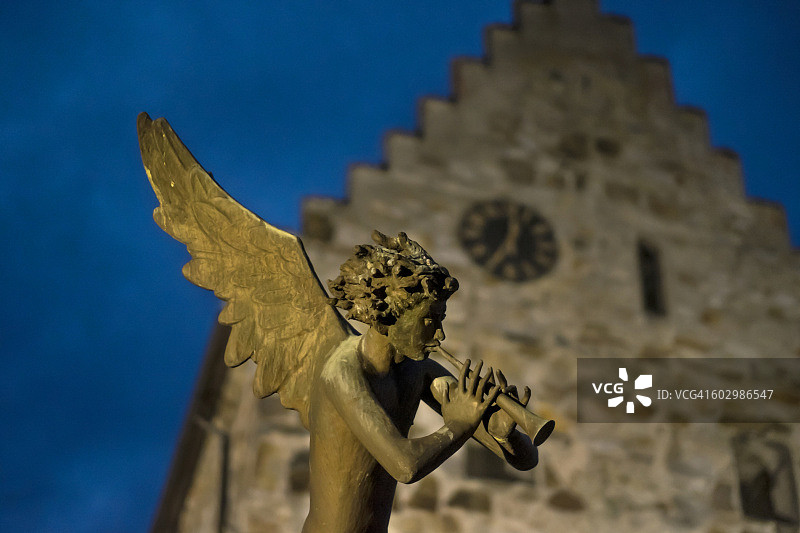 天使雕像图片素材