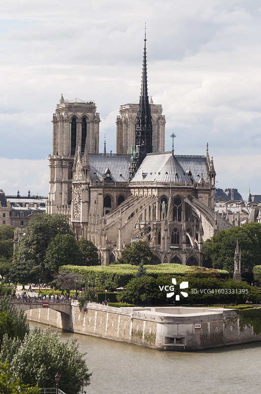 圣母院后殿与飞扶壁图片素材