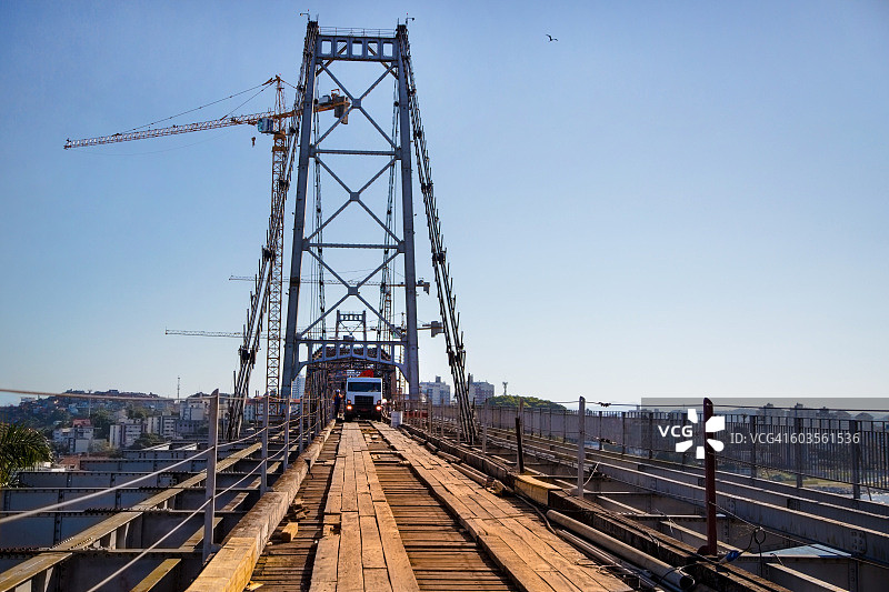 埃尔西利奥·卢斯大桥修复工程，弗洛里亚诺波利斯图片素材