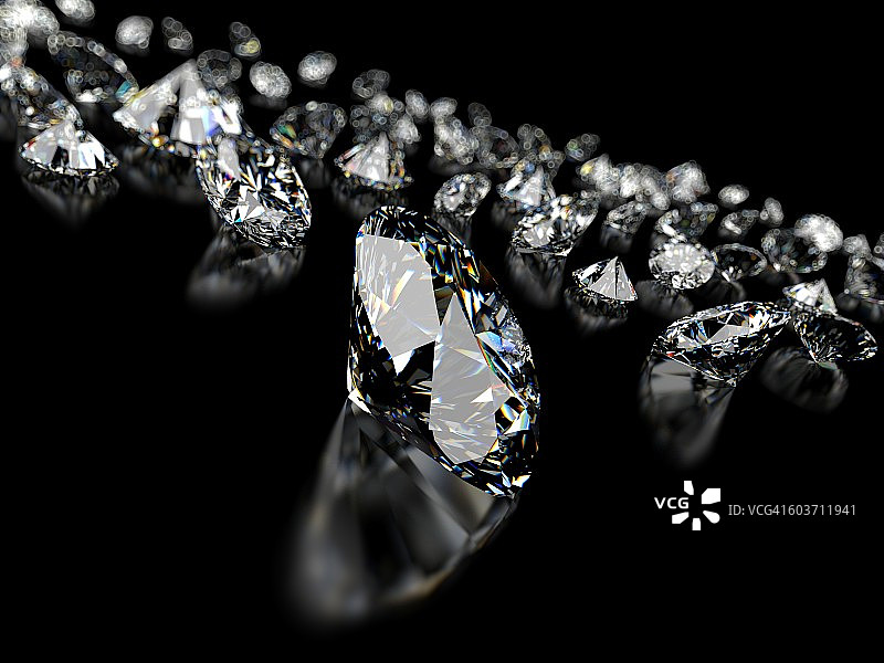 白色背景上的菱形插画图片素材