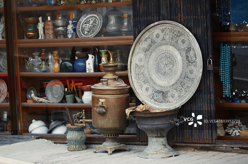 土耳其卡帕多奇亚：跳蚤市场的古董店图片素材