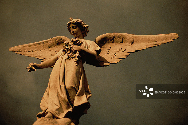 天使雕像图片素材