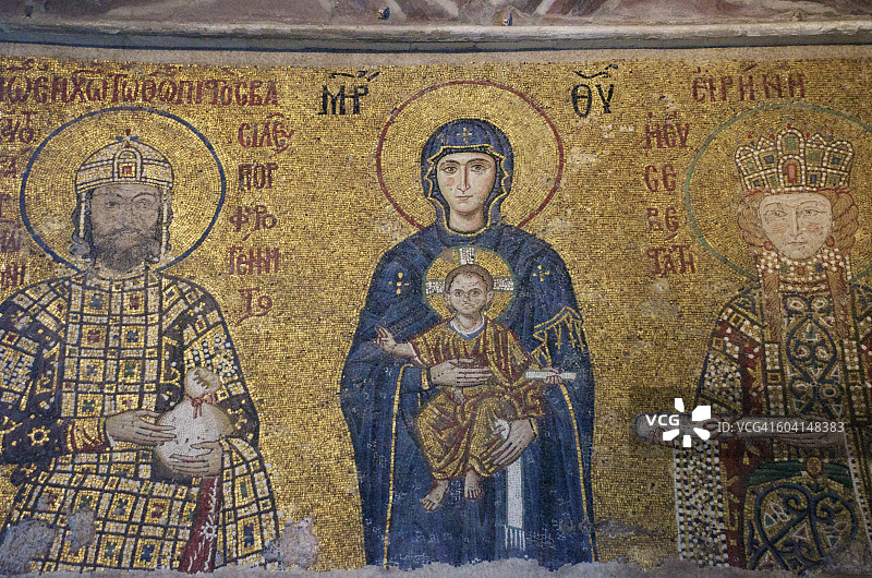 圣索菲亚大教堂的马赛克图片素材