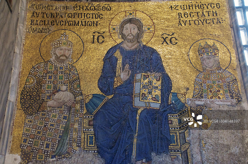 圣索菲亚大教堂的马赛克图片素材