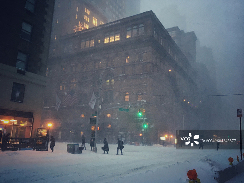 极端天气-暴风雪图片素材