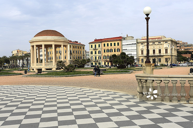 利沃诺市的马斯卡尼露台图片素材