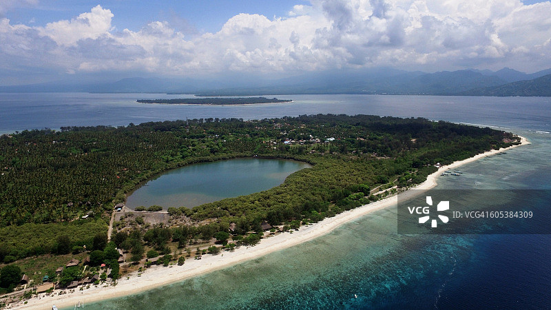 吉利梅诺岛，龙目岛，印度尼西亚图片素材