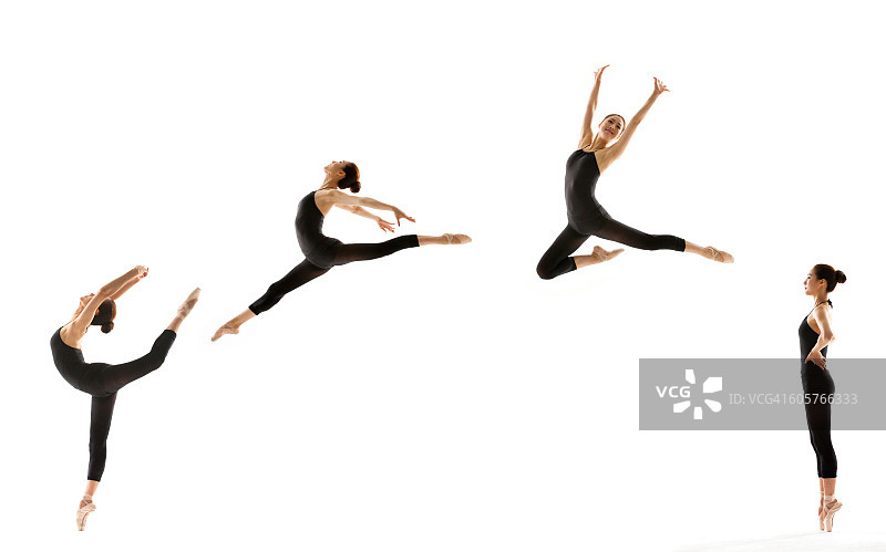 跳芭蕾舞的女人图片素材