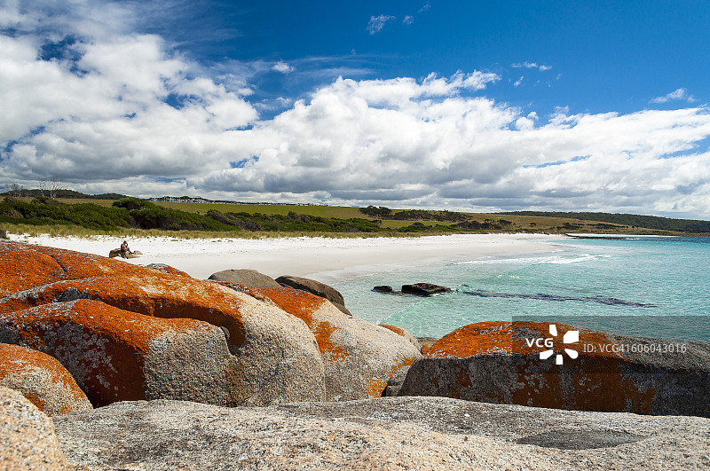 未受破坏的塔斯马尼亚火焰湾图片素材