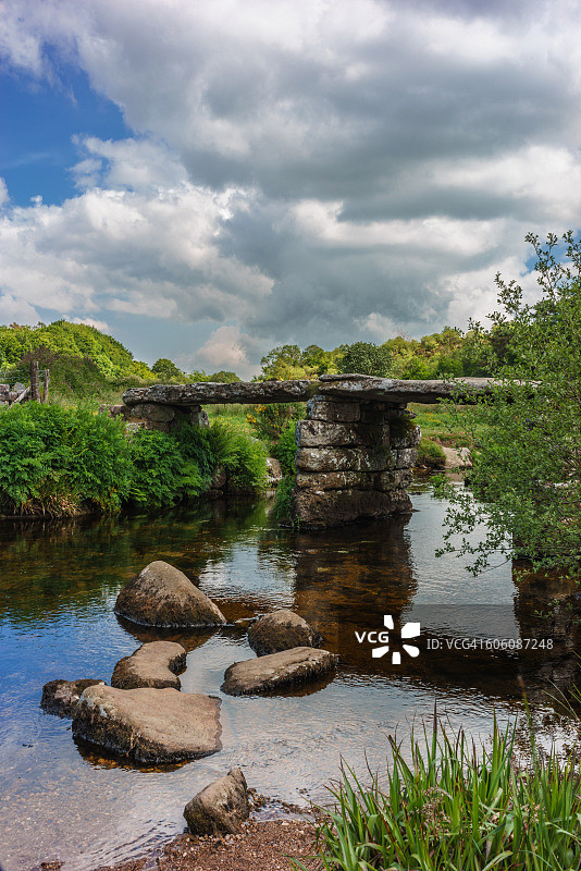 石板桥图片素材