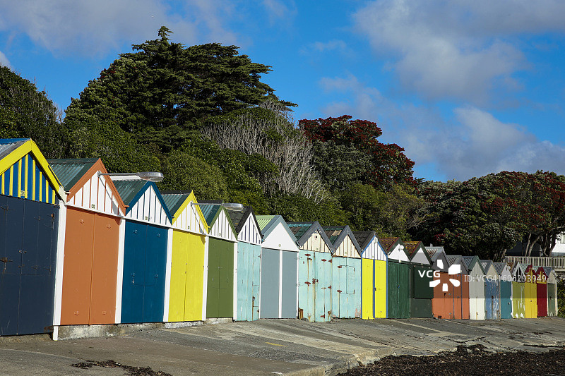 蒂塔希湾的船棚图片素材