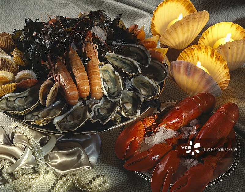 什锦贝类海鲜图片素材