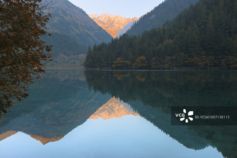 九寨沟国家公园镜海图片素材