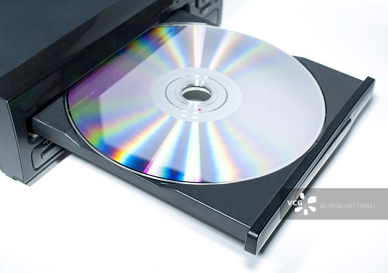 激光影碟机中的激光影碟图片素材