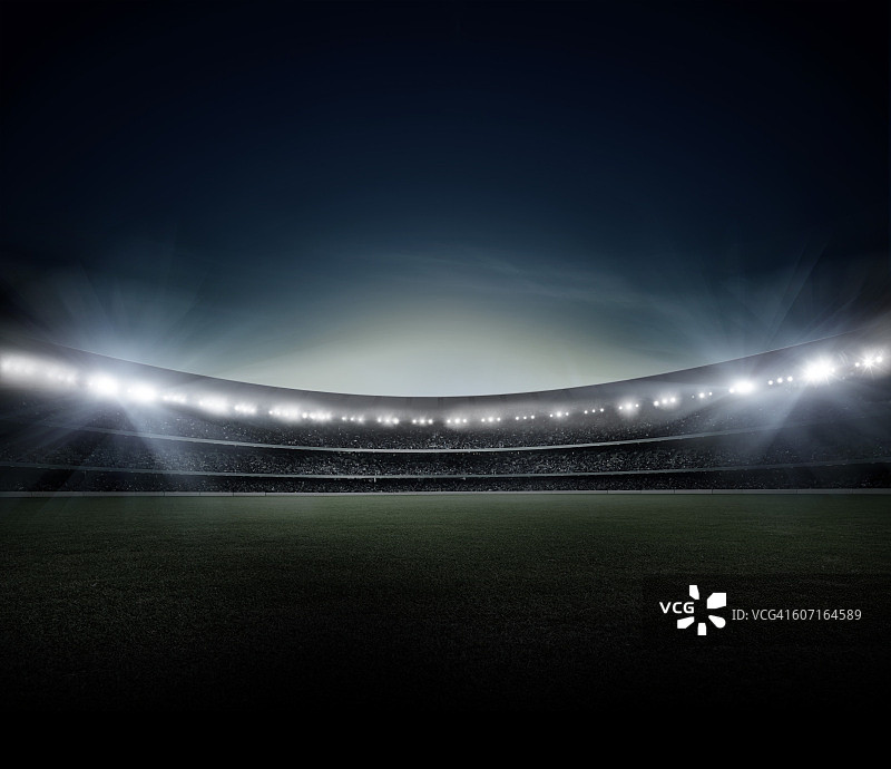 夜间体育场图片素材