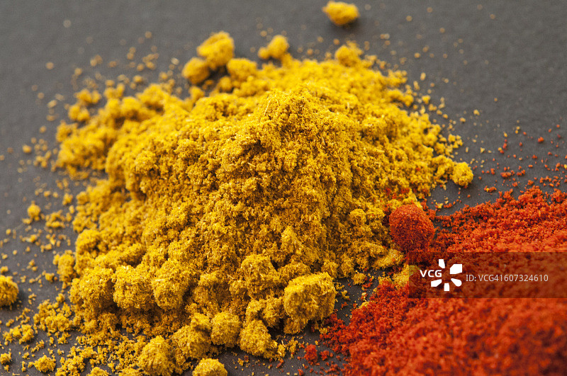 咖喱粉和辣椒图片素材