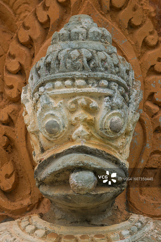 柬埔寨的寺庙守护神图片素材