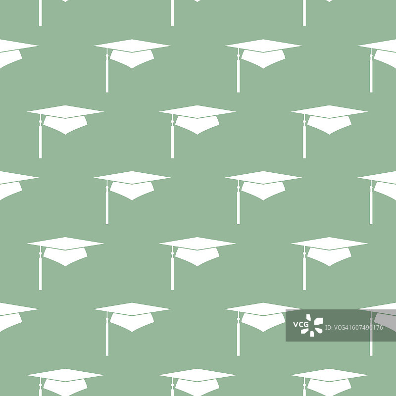 毕业帽无缝图案图片素材