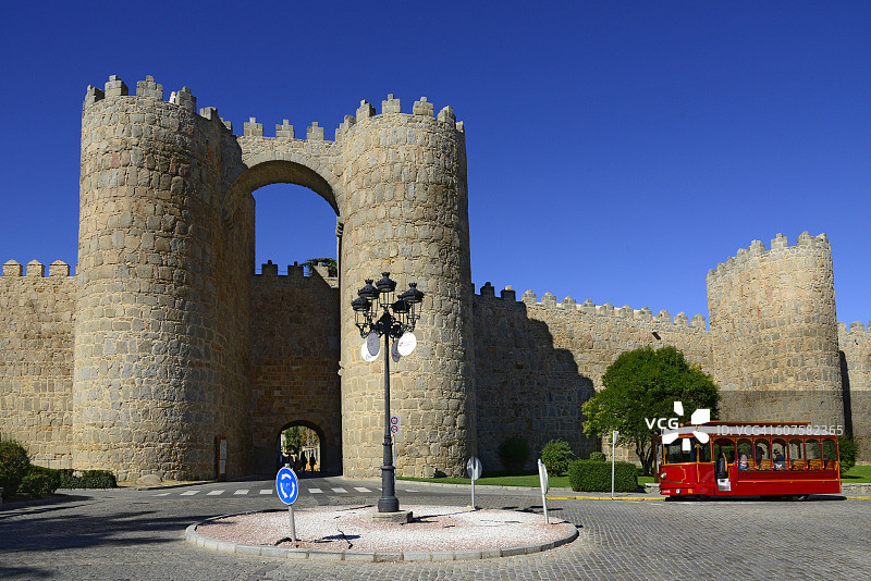 西班牙阿维拉电车之旅图片素材