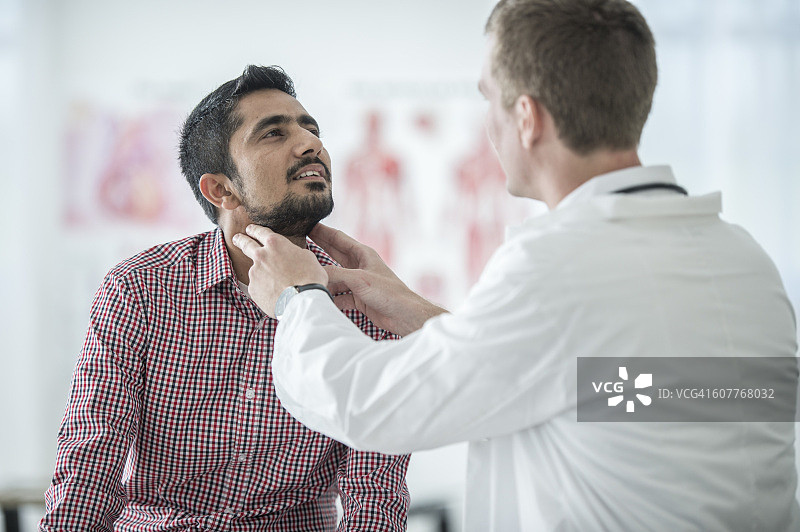 检查淋巴结图片素材