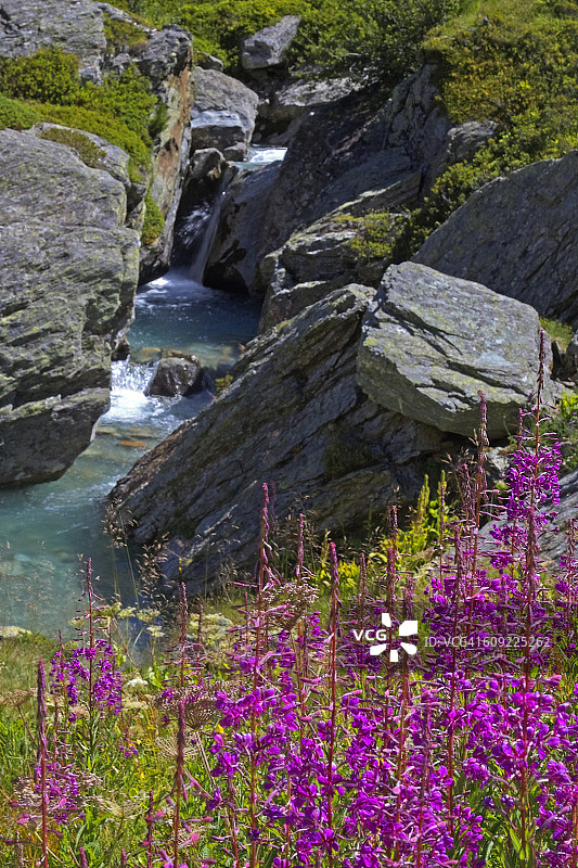 瓦尔格里桑什，La Clusaz，瓦莱达奥斯塔，意大利图片素材