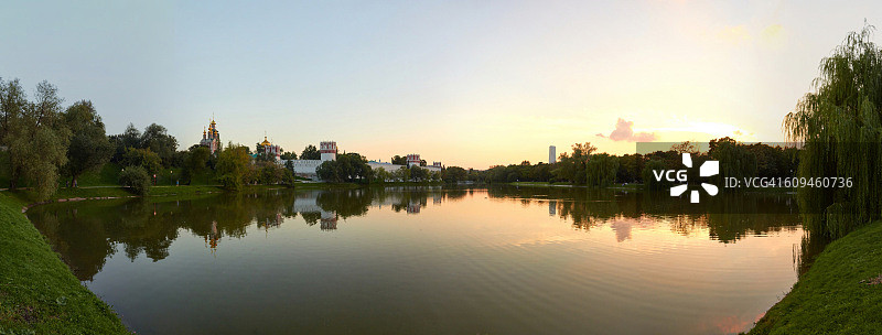 莫斯科新圣女修道院全景图片素材