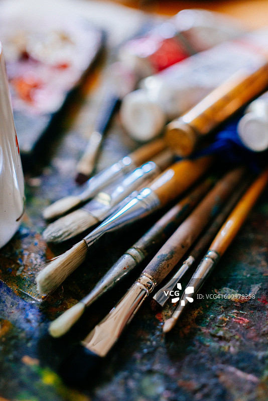 艺术家工作场所图片素材