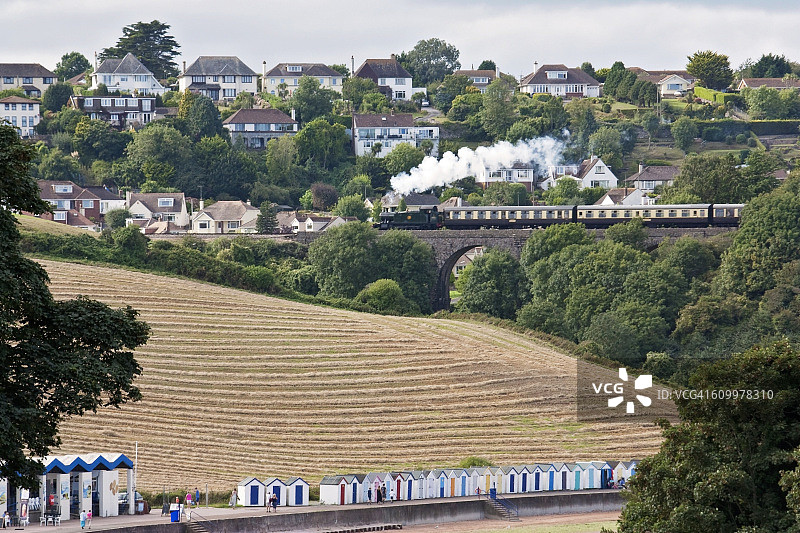 埃尔伯里湾布罗德桑兹高架桥，德文郡图片素材