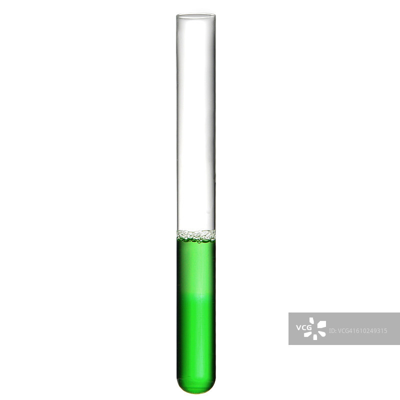 绿色液体试管，可供裁剪图片素材
