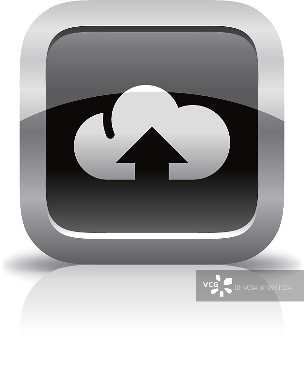 云计算光面按钮图标图片素材