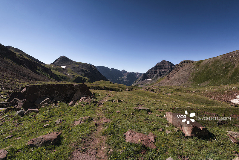 落基山脉马龙-斯诺马斯荒野的景观图片素材