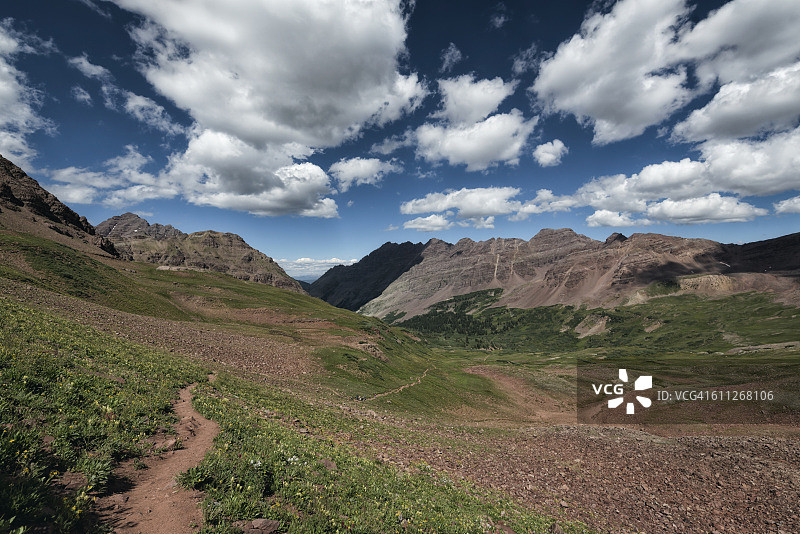 落基山脉马龙-斯诺马斯荒野的景观图片素材