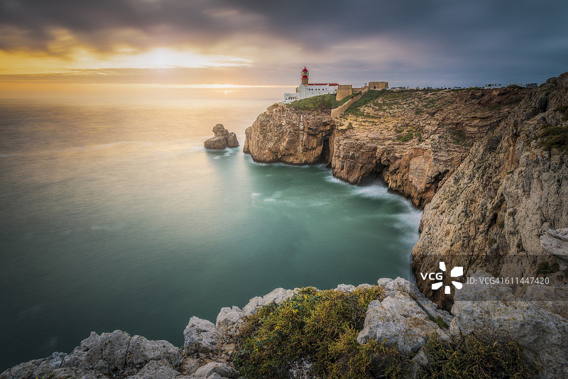 圣维森特角，萨格里什，阿尔加维，葡萄牙图片素材