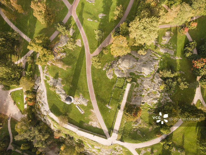 芬兰赫尔辛基凯撒公园航拍图片素材