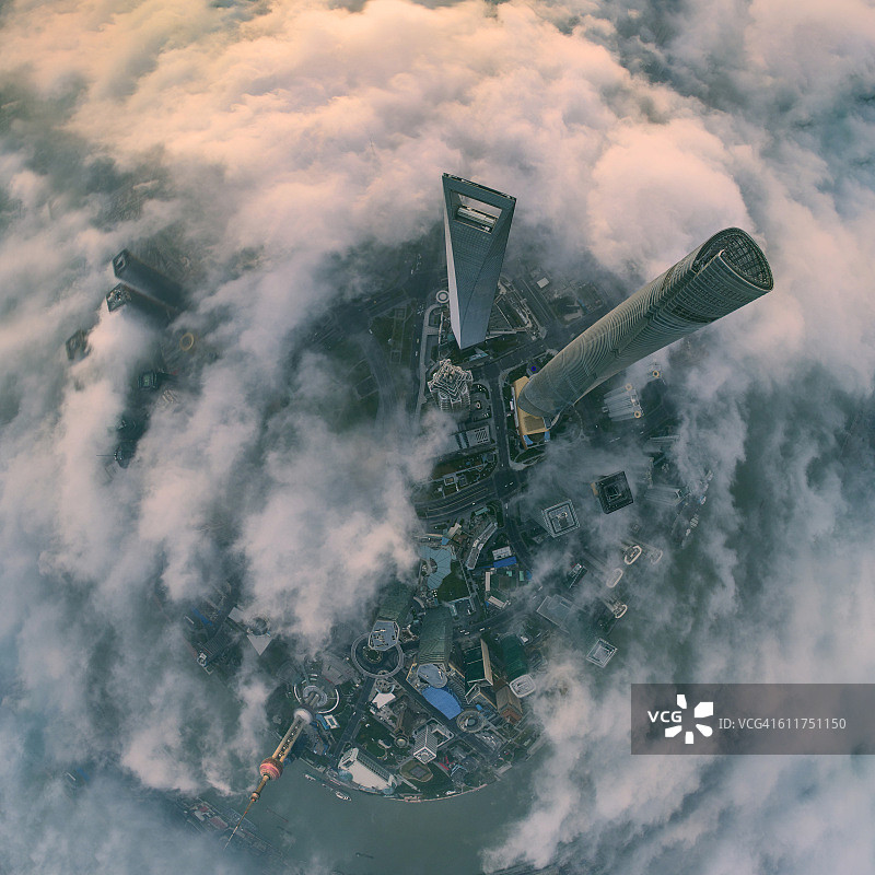 上海城市航拍图片素材