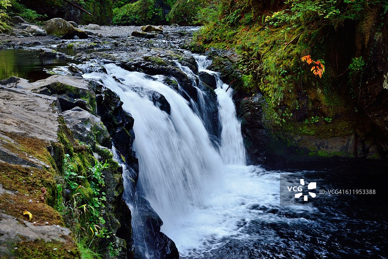 鹰溪和下冲碗瀑布图片素材