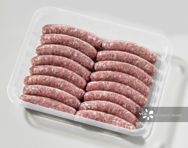 塑料容器中的香肠图片素材
