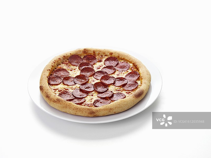 意大利香肠披萨图片素材