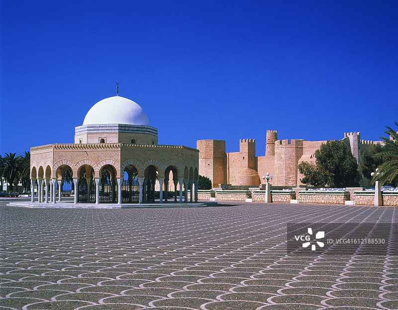 突尼斯莫纳斯提尔的里巴特修道院图片素材