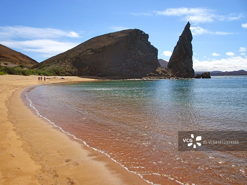 巴托洛梅岛海滩，加拉帕戈斯群岛图片素材