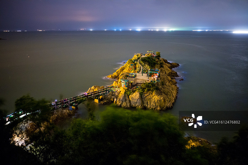 蓝眼泪生物发光藻图片素材