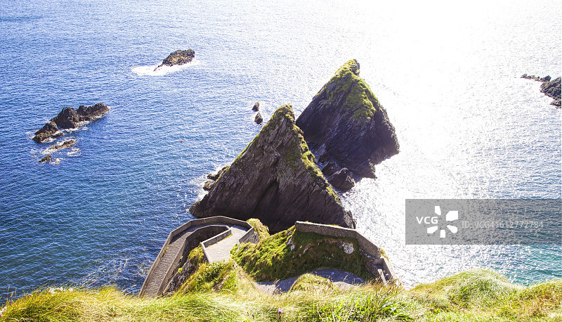 凯里郡丁格尔半岛邓金码头图片素材