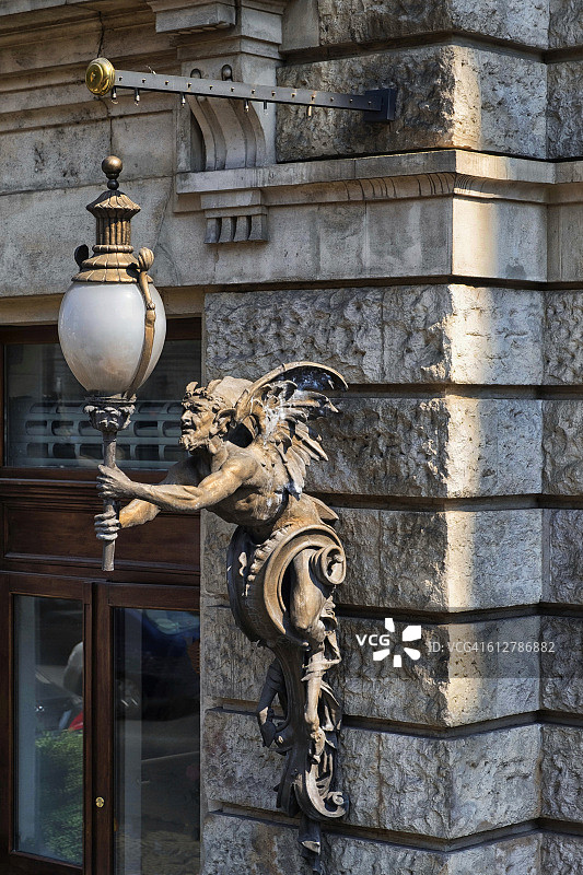 布达佩斯街灯图片素材