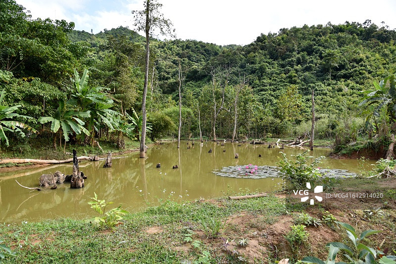 老挝亚洲侬桥景观图片素材